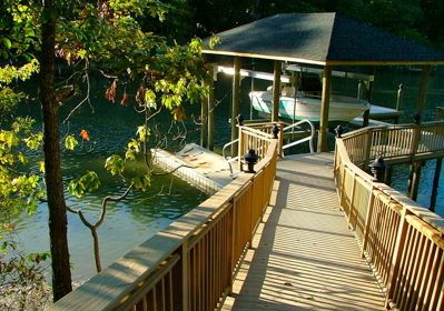 dock boat lift image